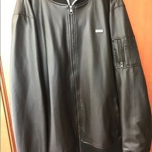 Empyre faux leather bomber jacket